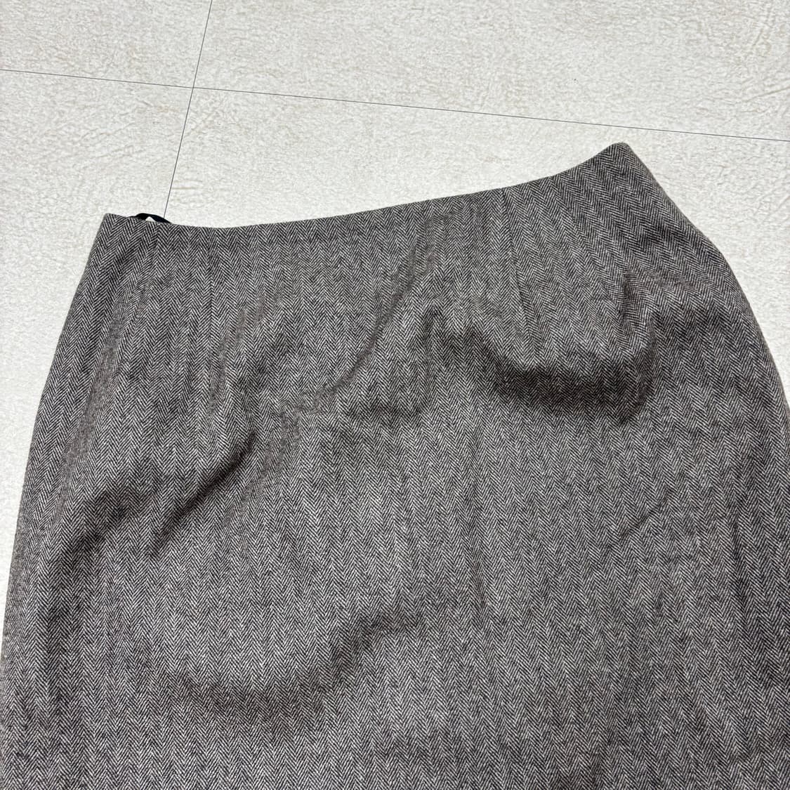 빈티지 헤링본 H라인 스커트 상품이미지2