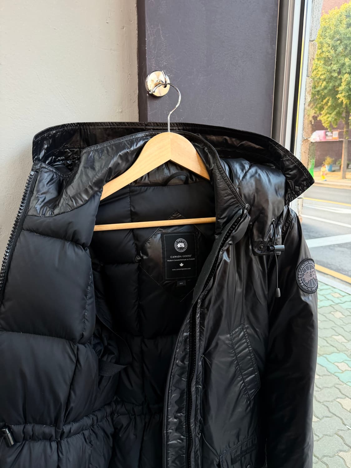 S/ 캐나다구스 블랙라벨 나일론 다운패딩 점퍼 상품이미지6