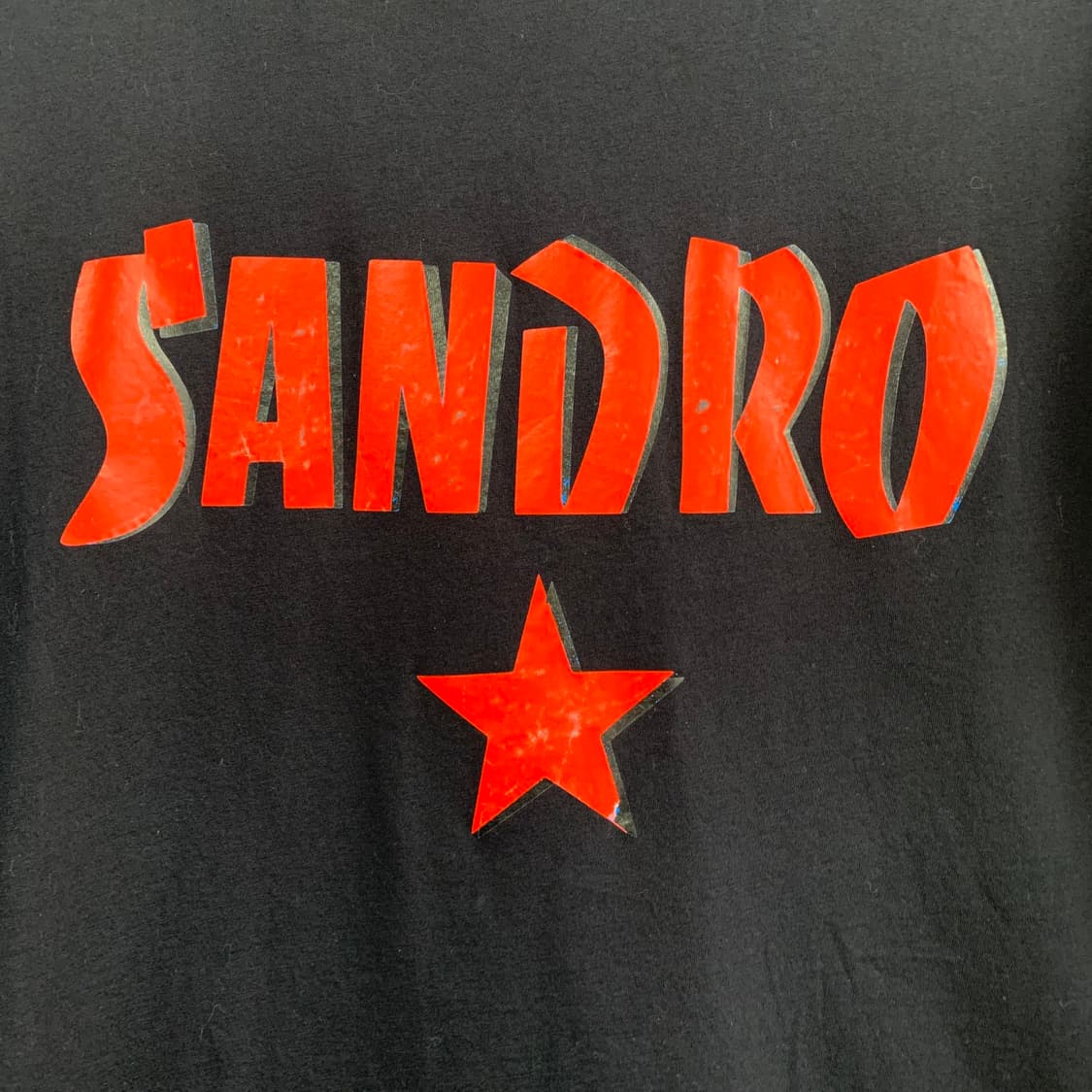 2 SANDRO 산드로 로고 프린팅 오버핏 반팔티 상품이미지4