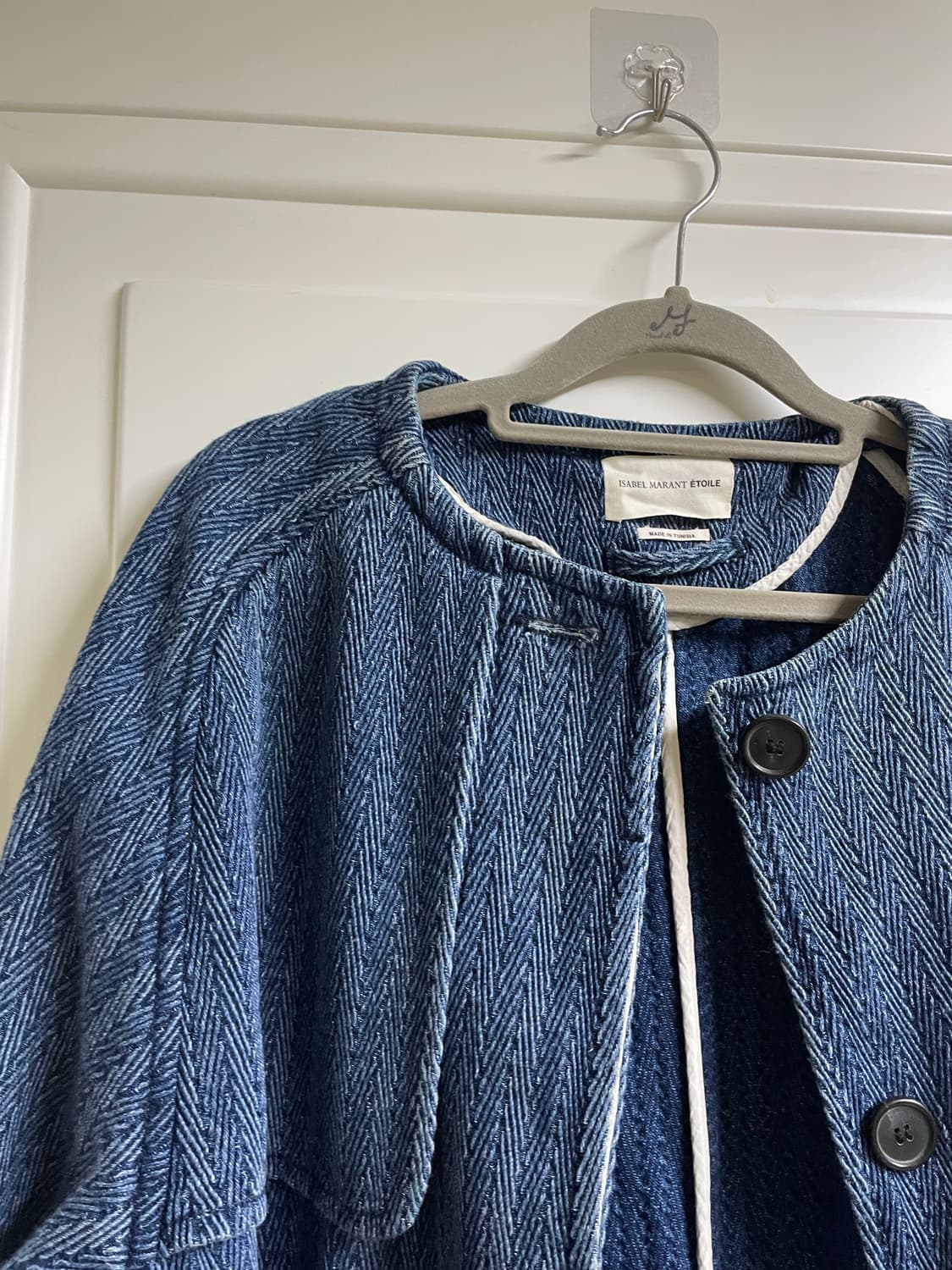 이자벨마랑 에뚜왈 데님 헤링본 롱자켓 상품이미지4