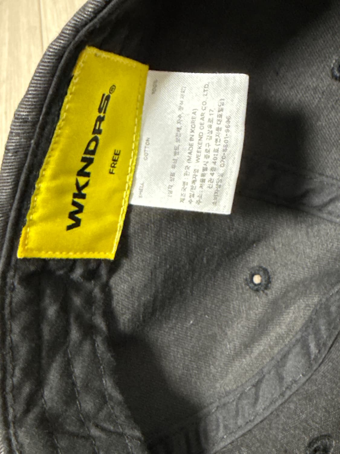 위캔더스 W로고 볼캡 블랙 상품이미지6