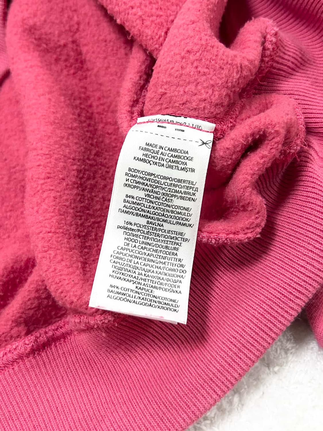 폴로 신형 빅로고 핑크 후드 상품이미지8