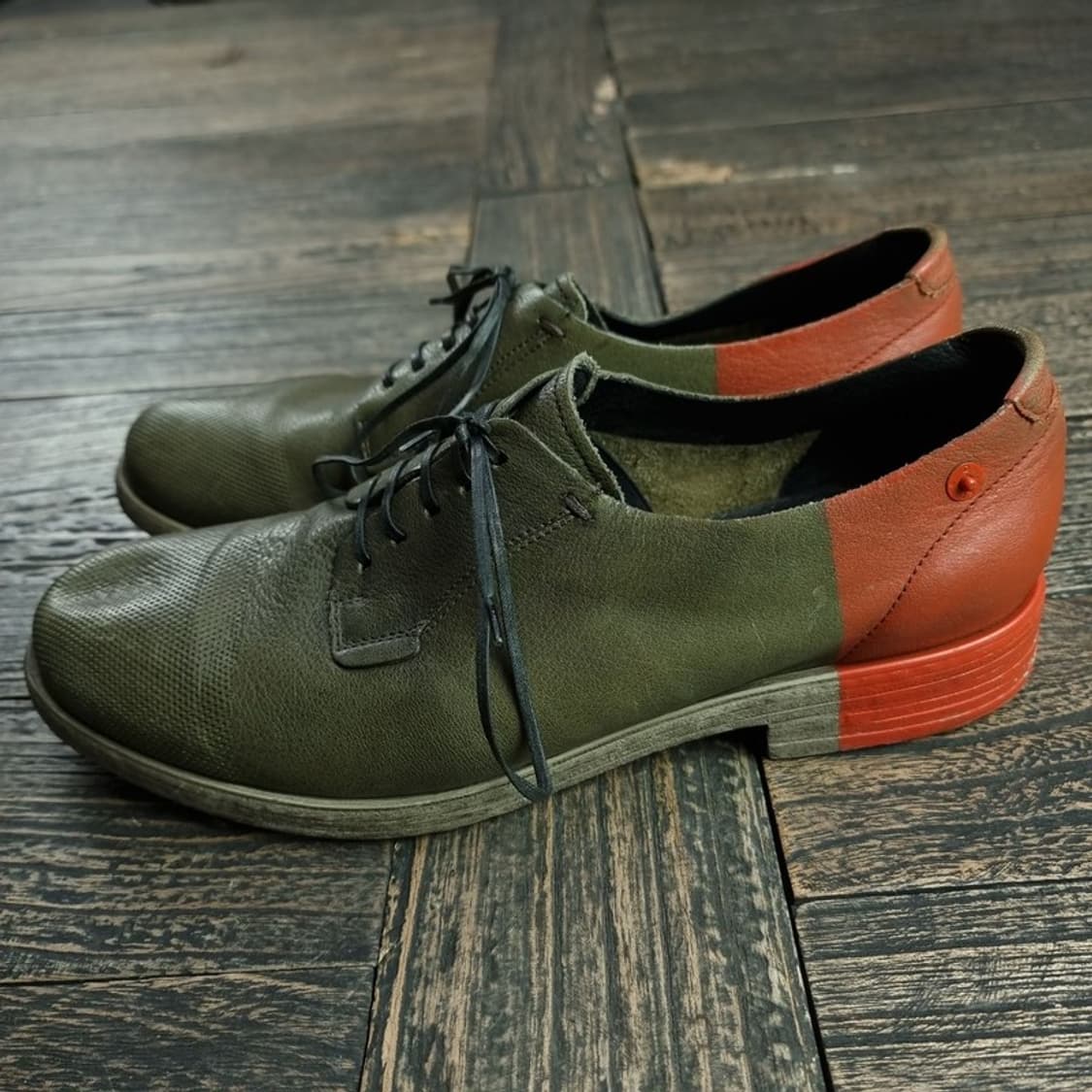 [디젤] 힐컵 포인트 레더 더비 슈즈 브라운 P01570 상품이미지4