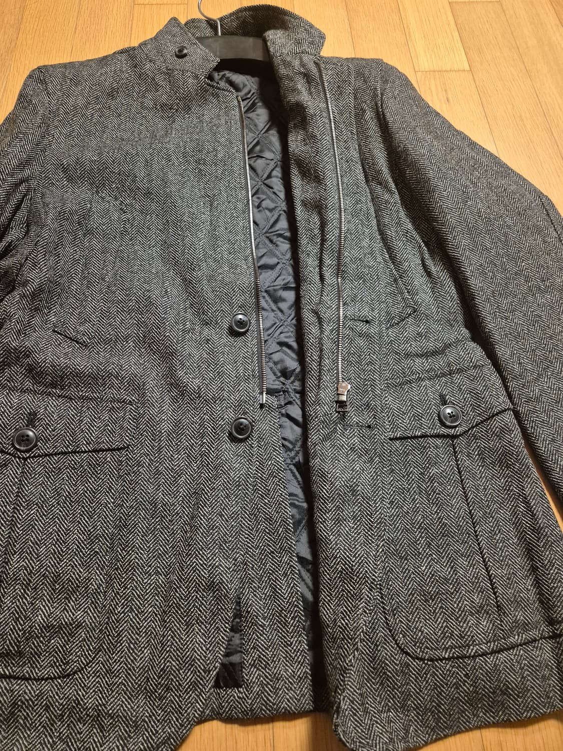 일본 힐튼 헤링본 자켓 상품이미지5