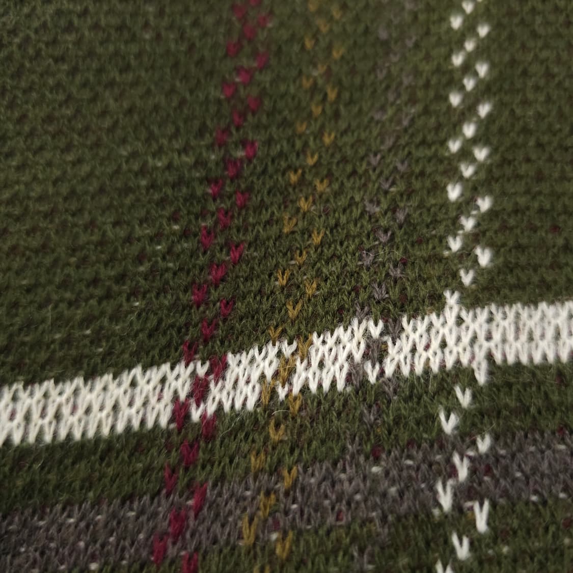 울혼방 카키 니트 상품이미지7