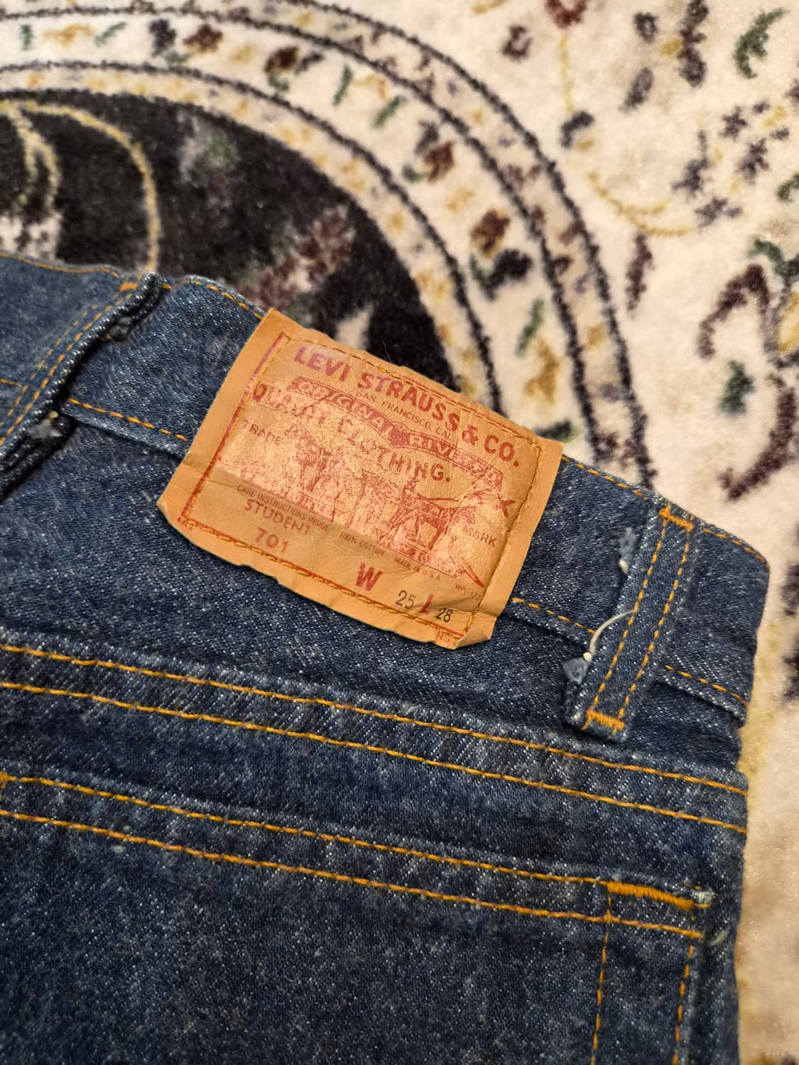빈티지 리바이스 701 먼로데님 25x28 상품이미지6