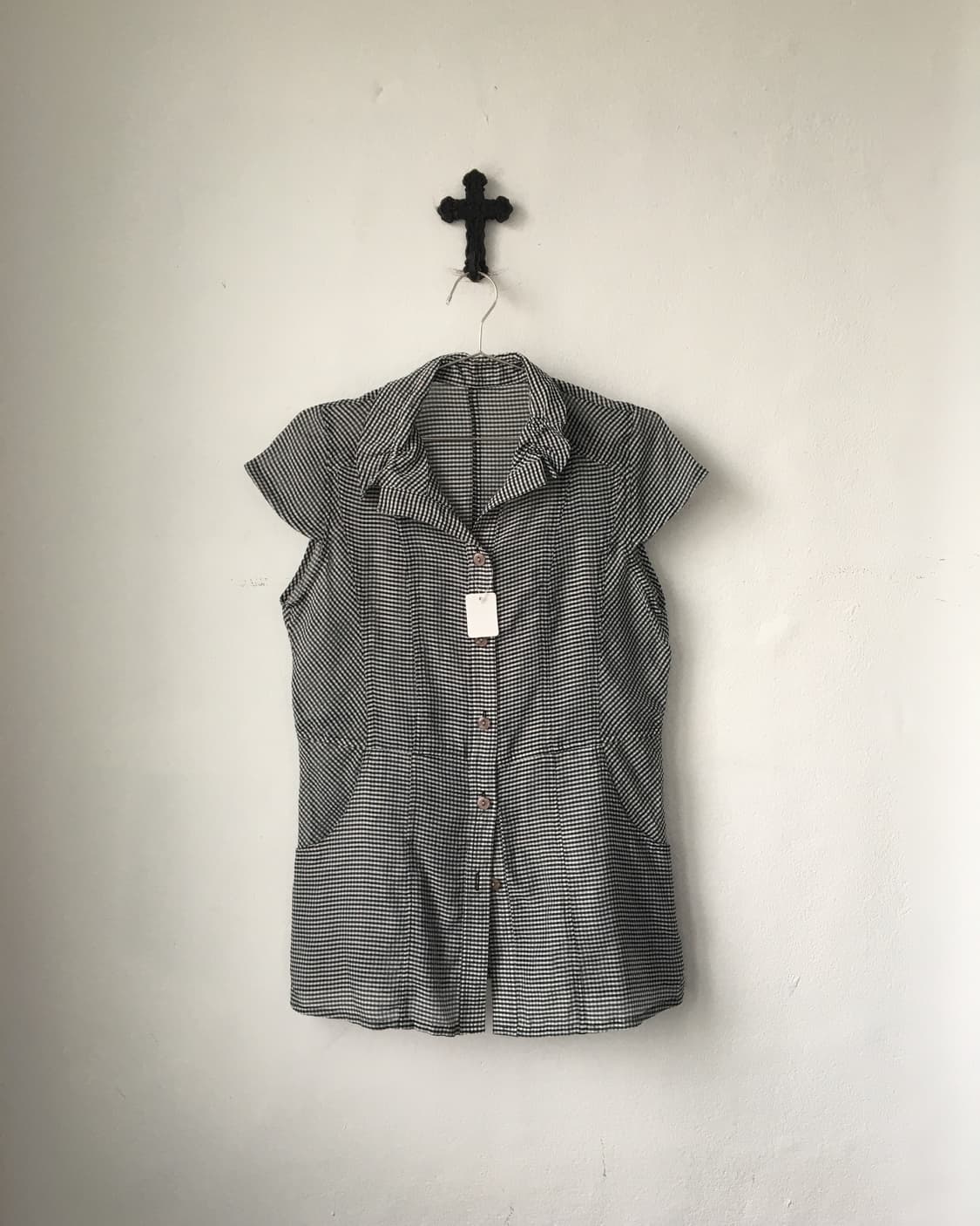 Check pattern blouse 상품이미지1