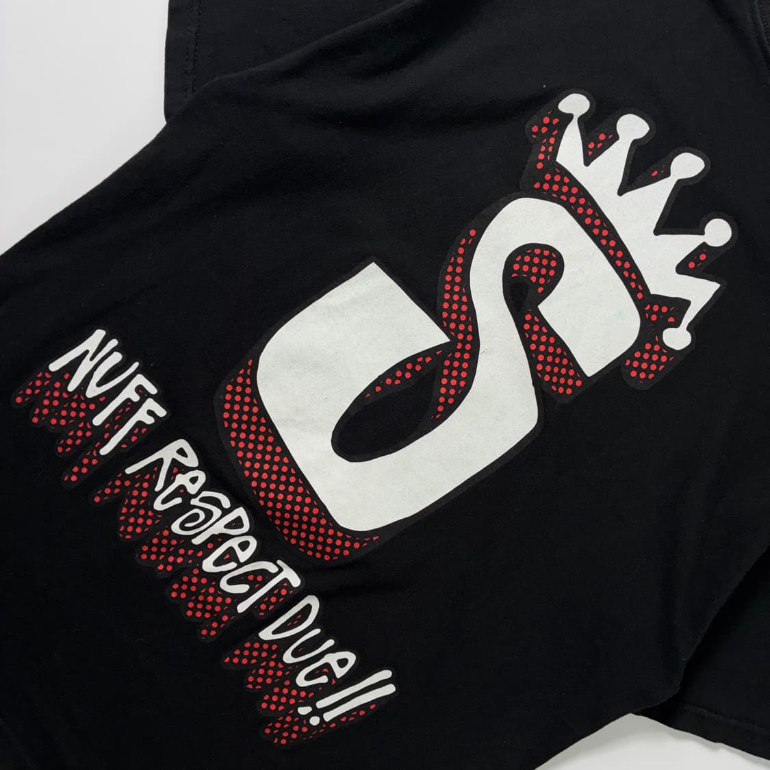 Stussy  스투시 nuff respect due 크라운 블랙 반팔 티 상품이미지6