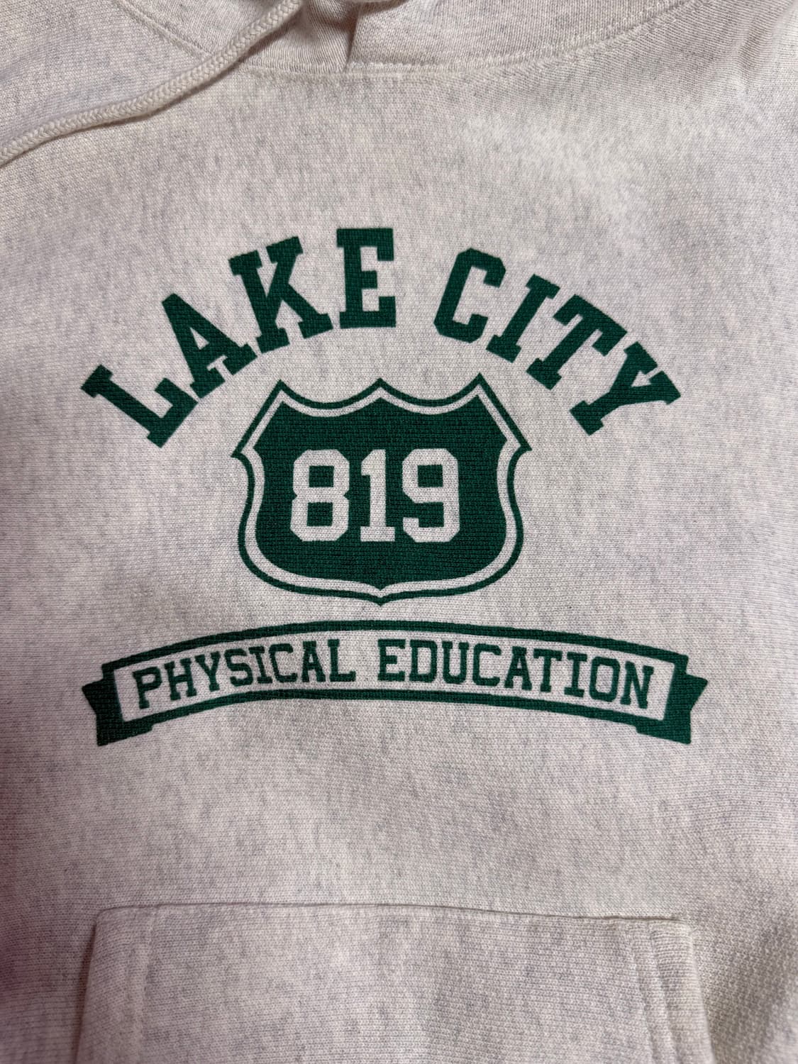 [L] 챔피온 리버스위브 블루택 후드 오트밀 상품이미지3