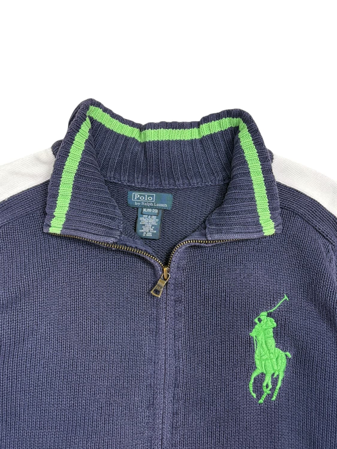 폴로 랄프로렌 니트 집업 네이비 상품이미지6