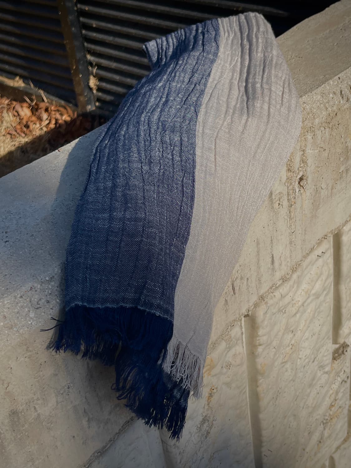 빈티지 투톤 크링클 머플러 (새상품) 유니섹스 상품이미지7