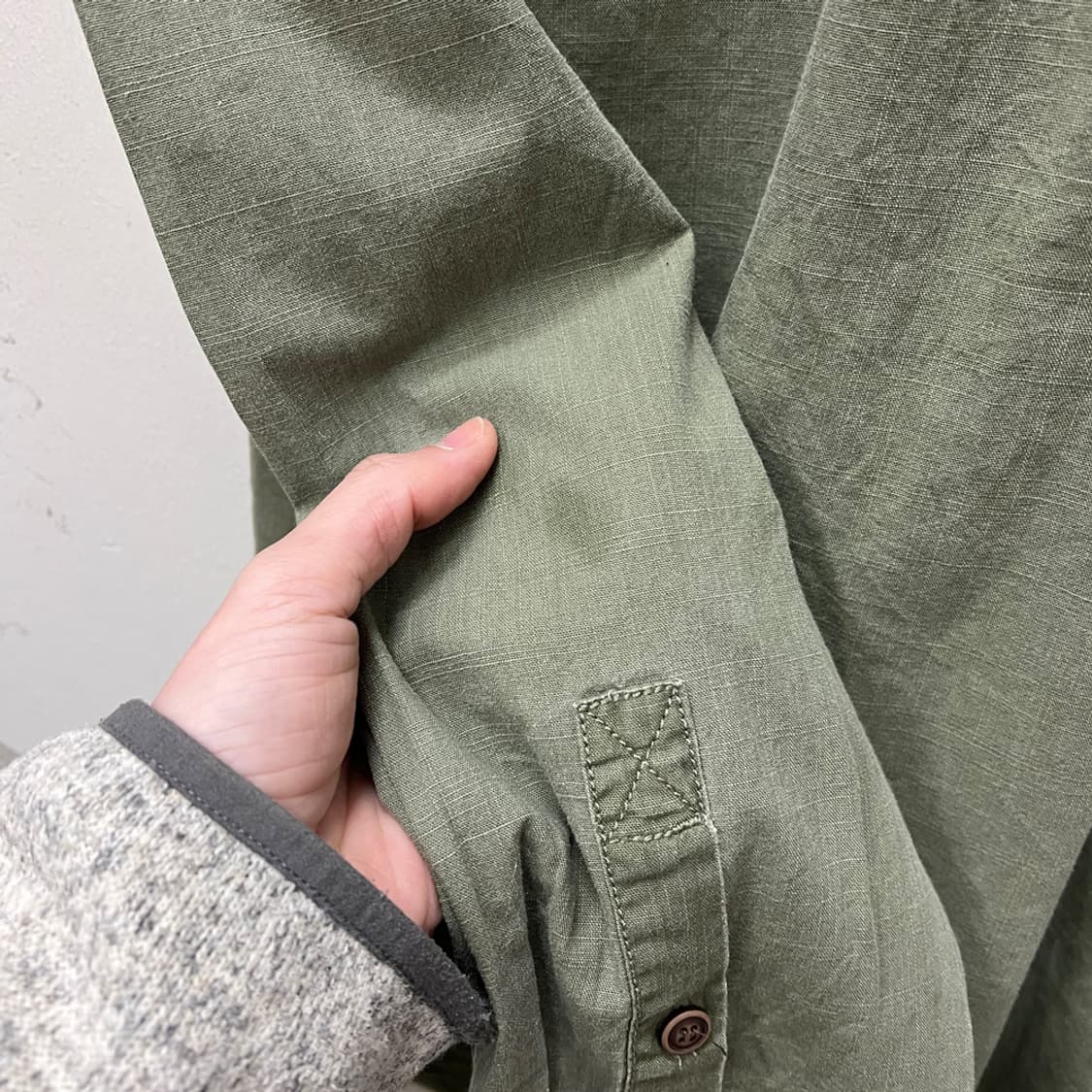 칼하트 리메이크 카키 긴팔 셔츠 남방 2XL 상품이미지4