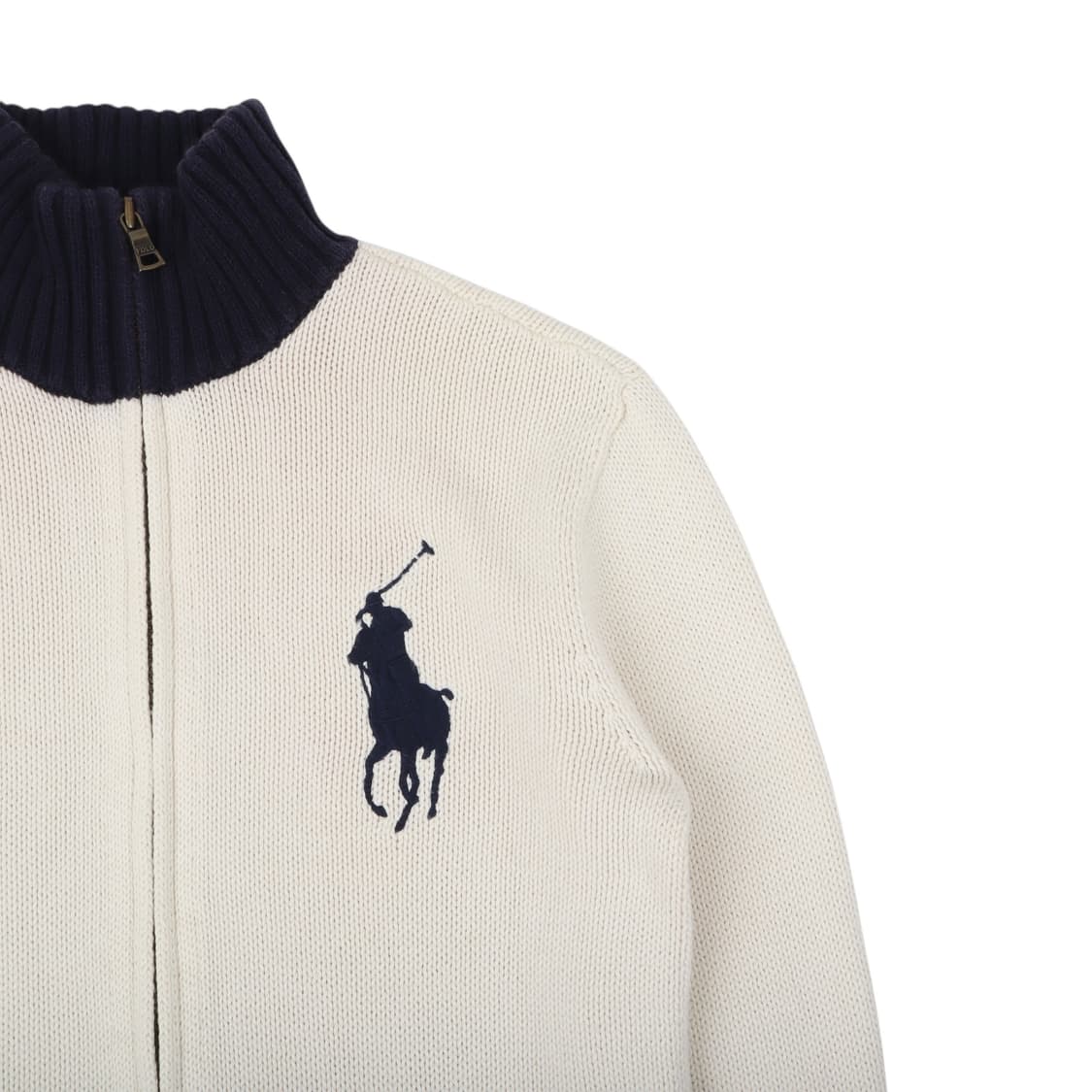 폴로 랄프로렌 빅포니 아이보리 니트 집업 자켓 상품이미지2