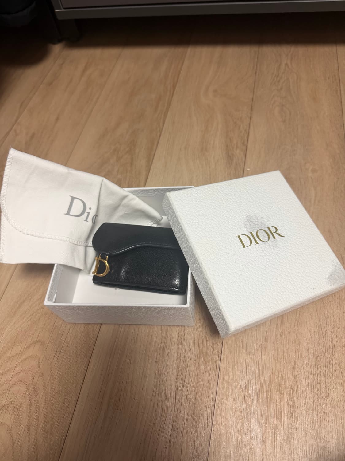 디올 새들지갑(블랙) 상품이미지1