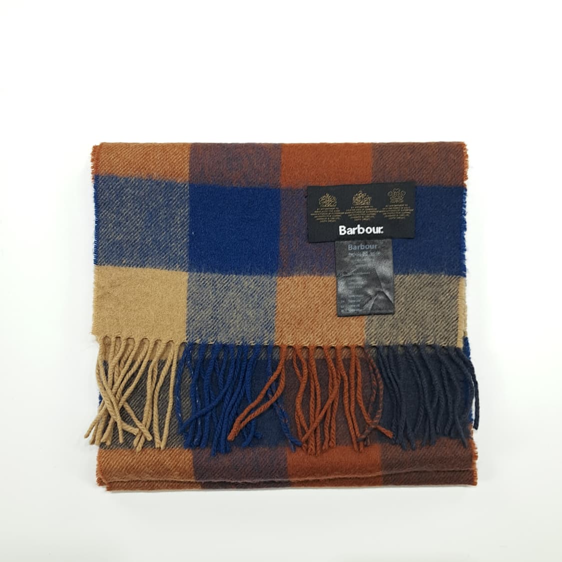 MX248 바버 멀티블록 체크 램스울 목도리 머플러 상품이미지6