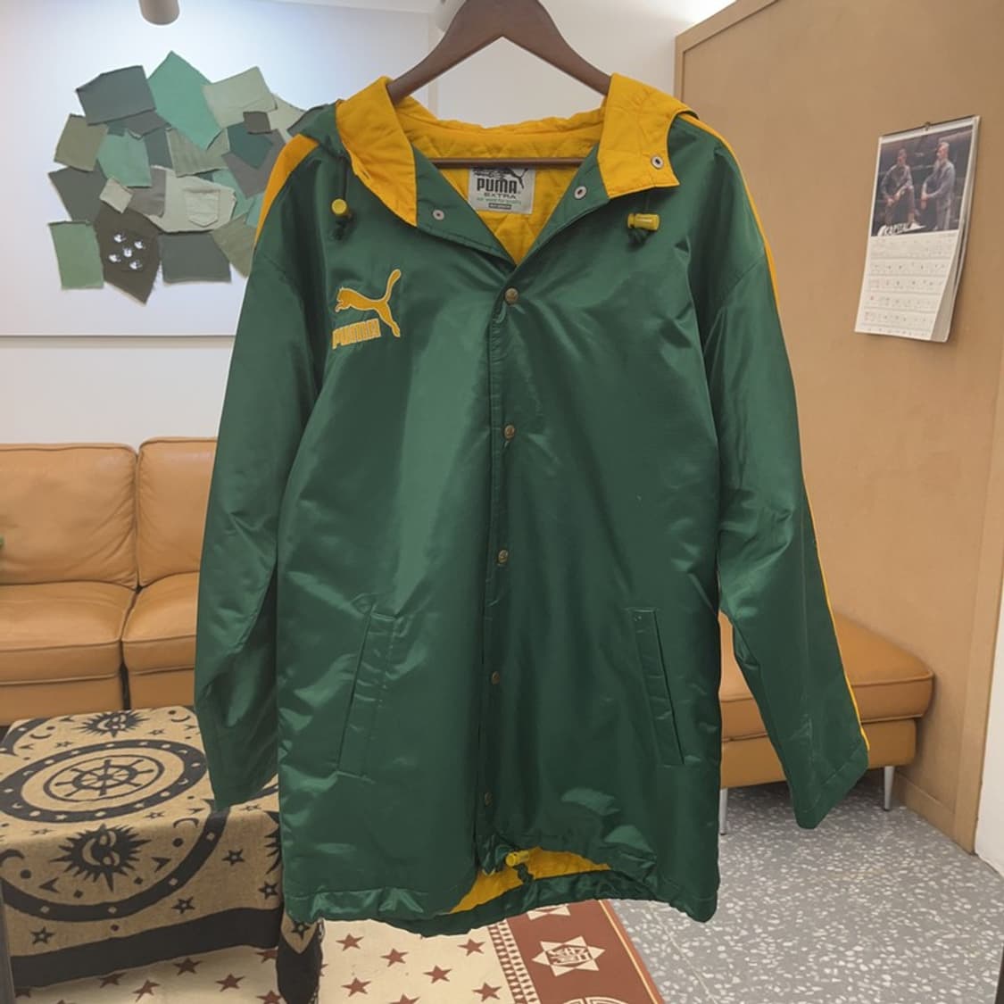 푸마 일본 빈티지 레트로 오버핏 바람막이 자켓 2XL C08728 상품이미지4