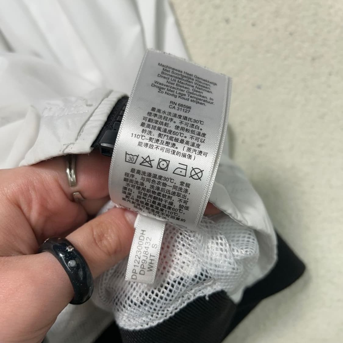 DKNY 윈드러너 바람막이 자켓 화이트 S 상품이미지8