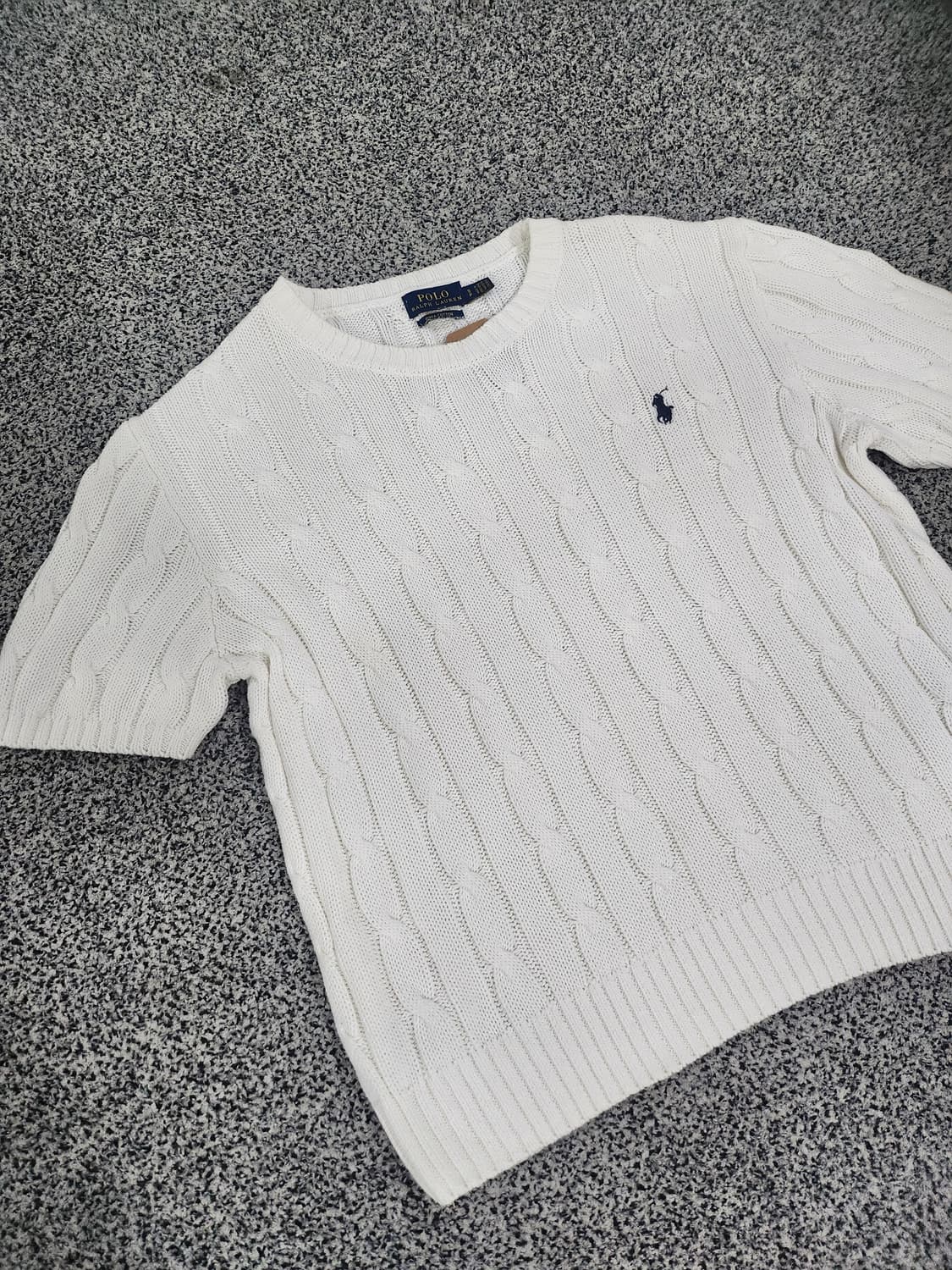 Polo Ralph Lauren 케이블 니트 반팔 S 상품이미지1