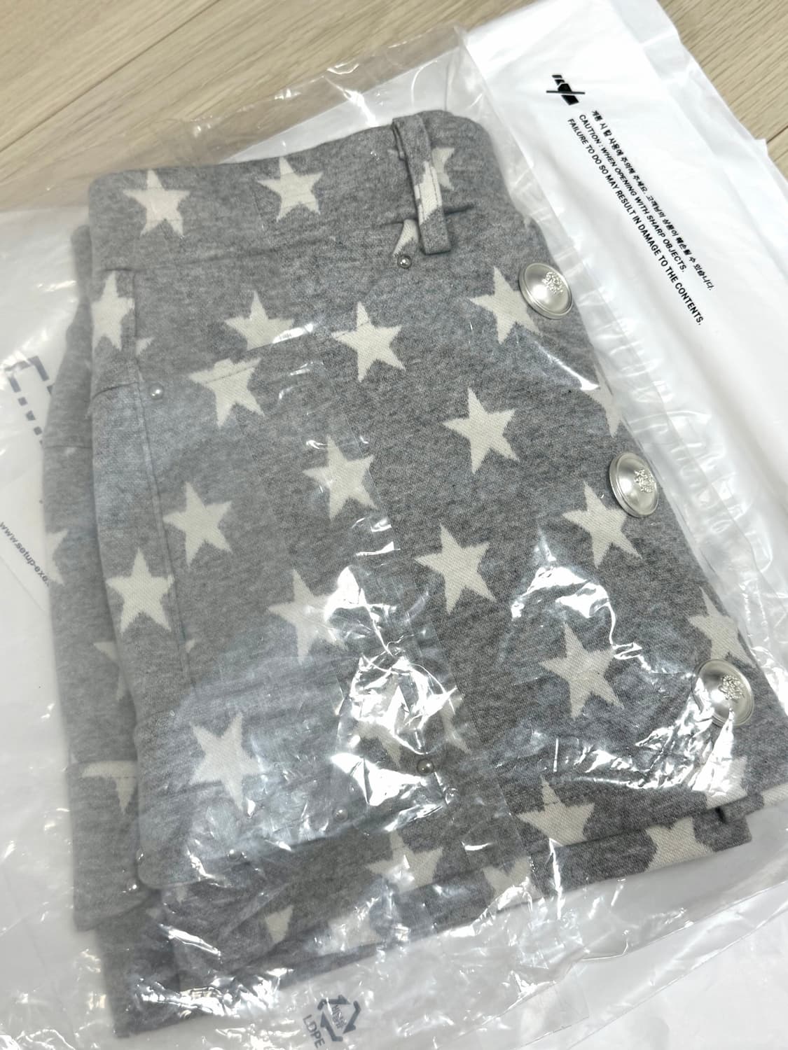 셋업이엑스이 스커트 STAR DOUBLE BUTTON SKIRT PANT 상품이미지2