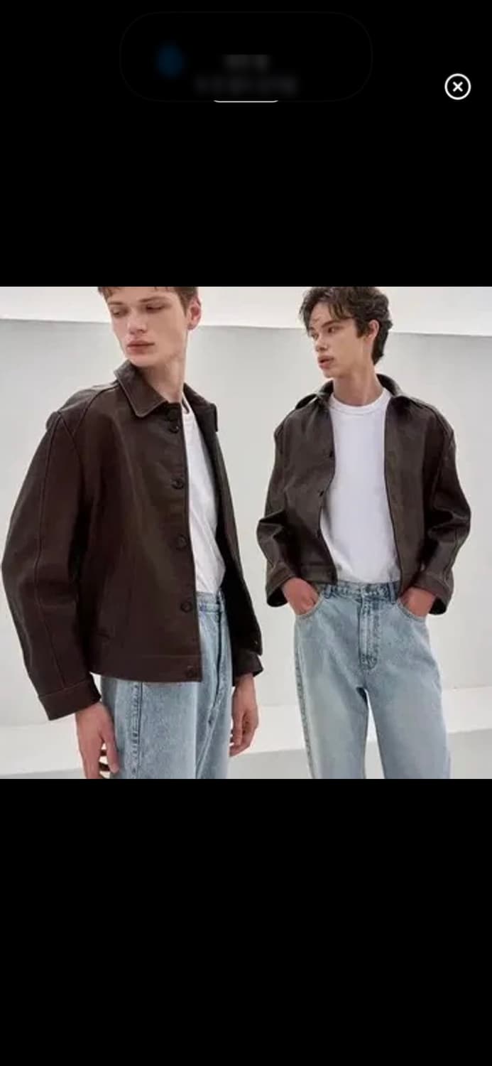 STU 레더자켓 다크브라운 상품이미지1