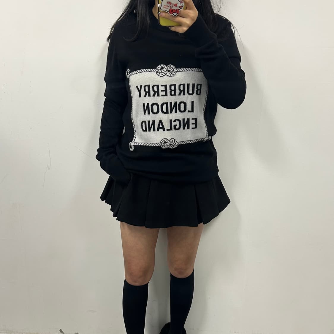 버버리 인타르시아 로고 메리노 울 니트[979] 상품이미지1