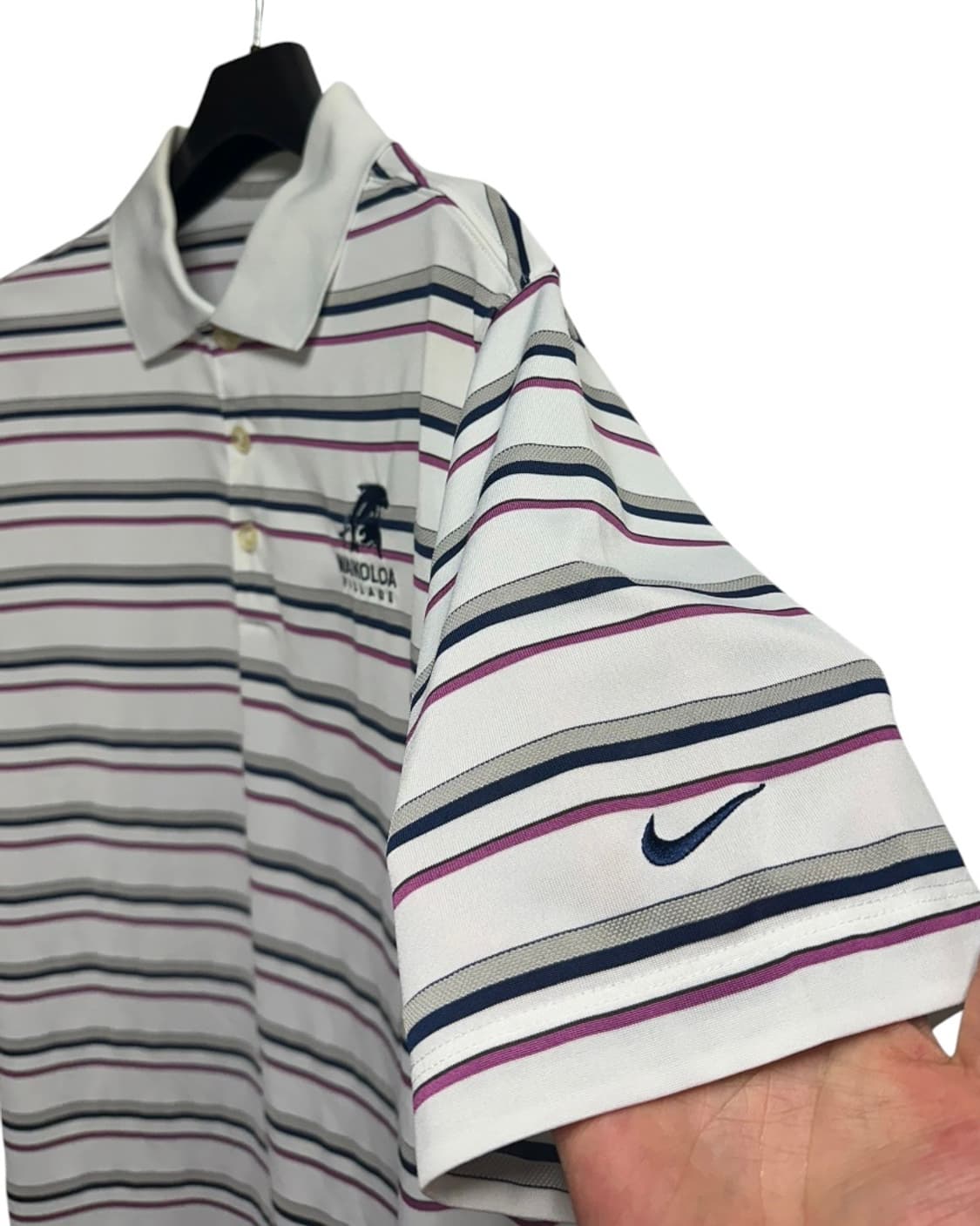 나이키(nike) 나이키골프 드라이핏 스트라이프 카라티셔츠 US M 상품이미지3
