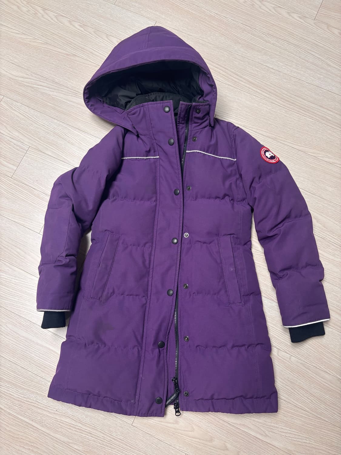 캐나다구스 퍼플 패딩 S(7-8) 상품이미지1