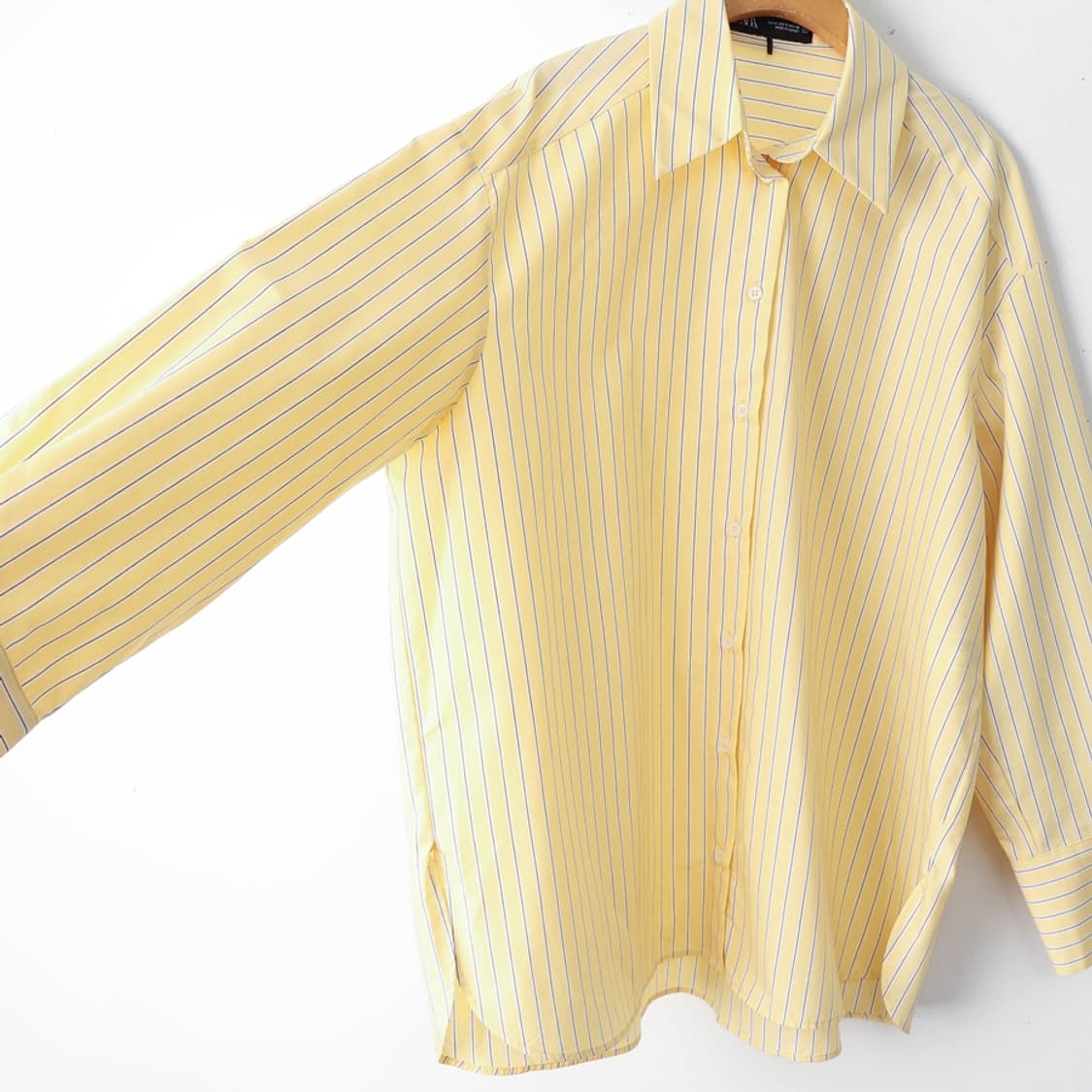 66/자라 스트라이프 포플린 셔츠  상품이미지4