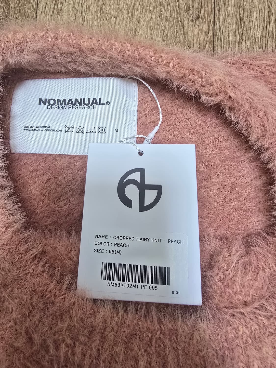 CROPPED HAIRY KNIT - PEACH 상품이미지2