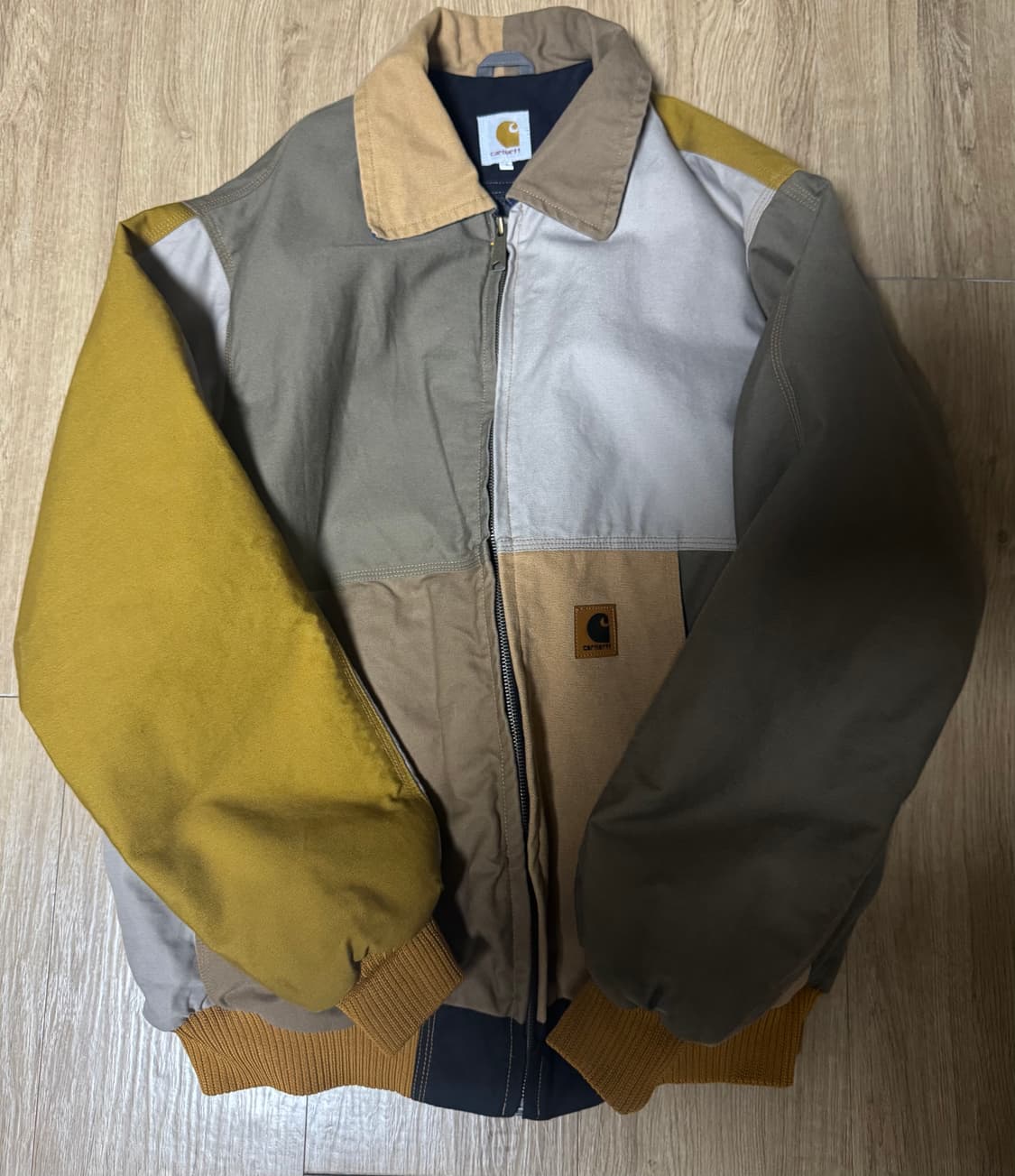 칼하트 컬러 블록 워크 자켓 상품이미지1