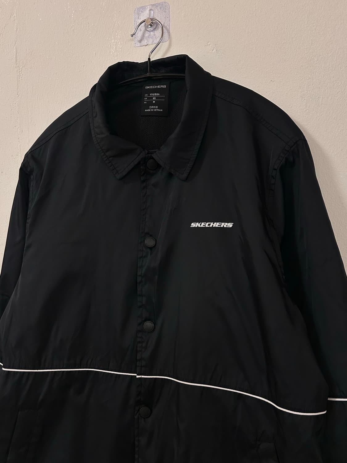 스케쳐스 블랙 코치 자켓 XL 상품이미지3