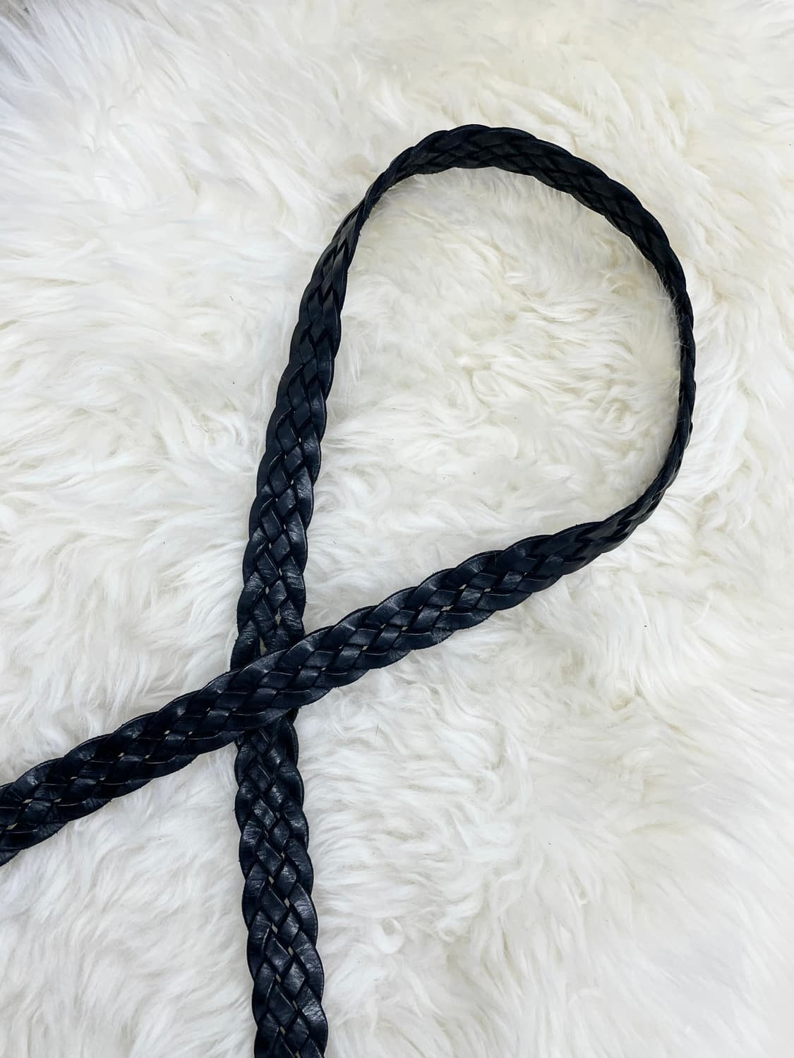 리얼레더 블랙 웨스턴 위빙 버클 벨트 상품이미지3