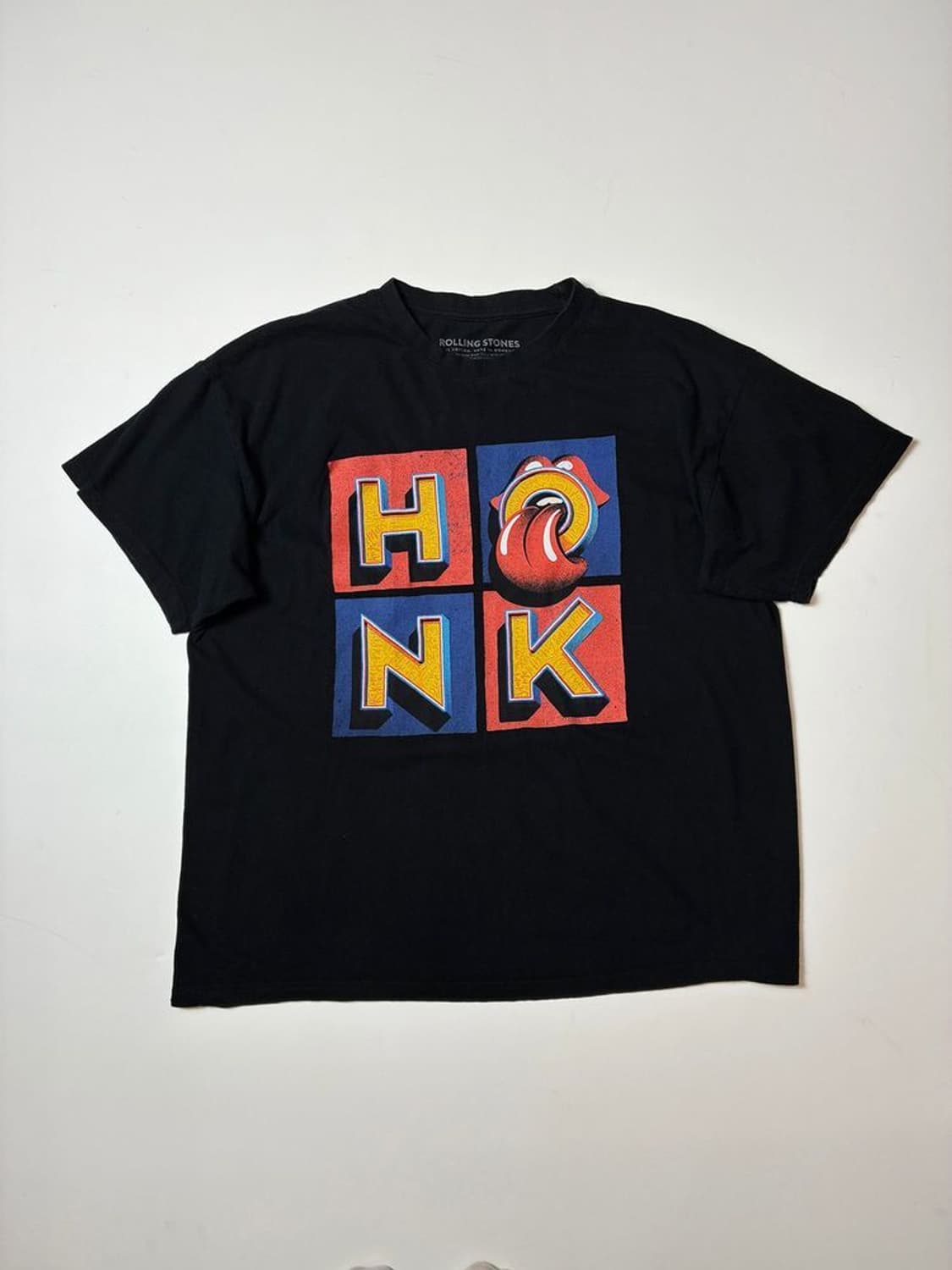 롤링 스톤즈 앨범 Honk 로고 프린트 반팔 티셔츠 PN9101 상품이미지1