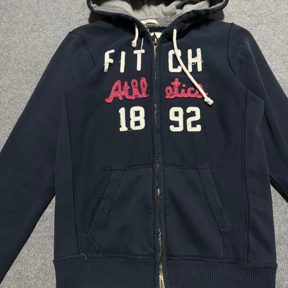 아베크롬비 네이비 후드집업 m 상품이미지2