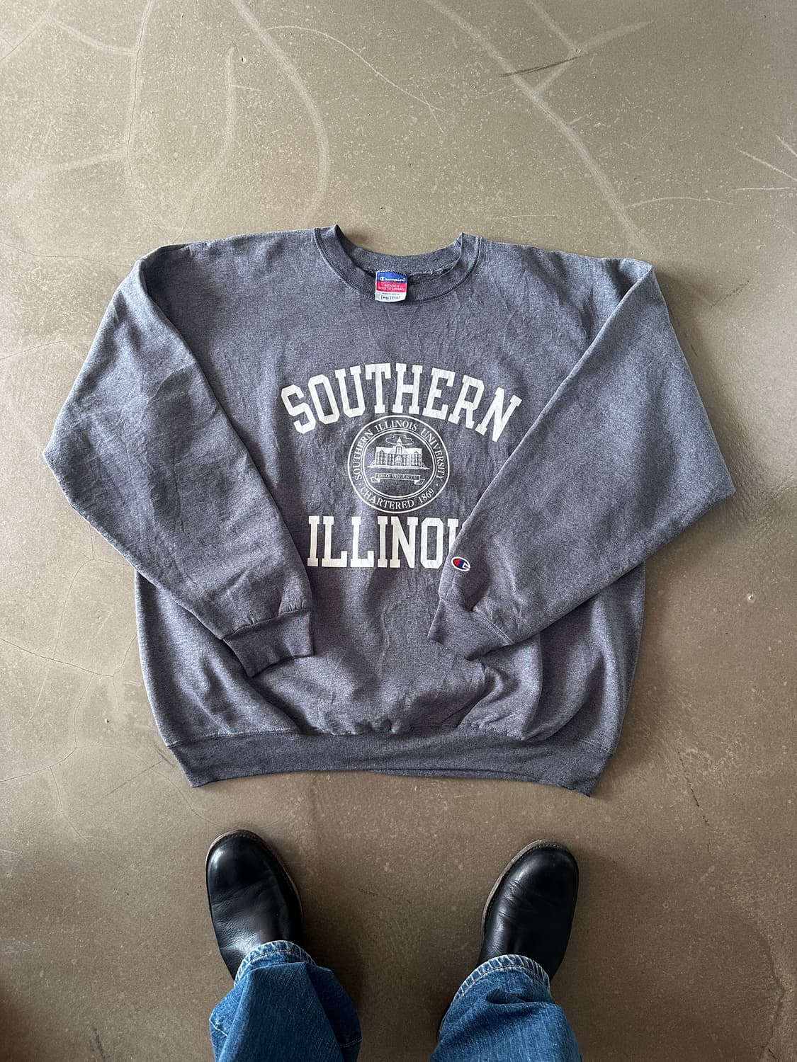 Champion Southern Illinois 크루넥 스웻셔츠 상품이미지1