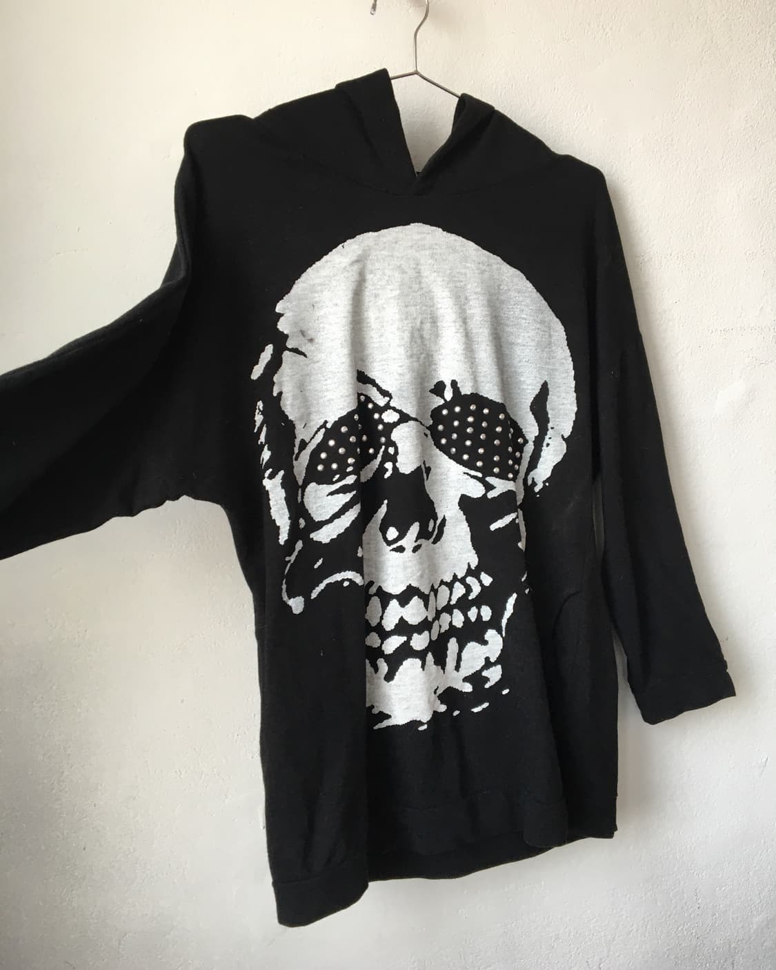Skulll printing hood 상품이미지4