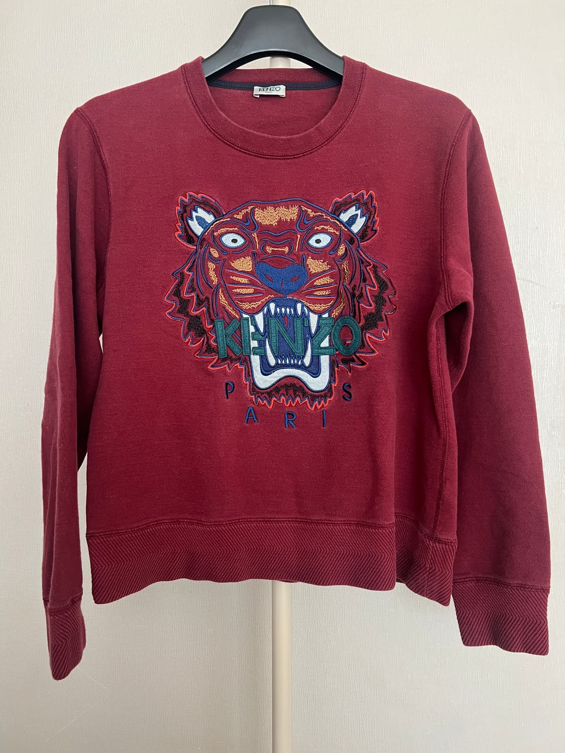 KENZO Tiger Embroidery Sweatshirt Burgun 상품이미지1