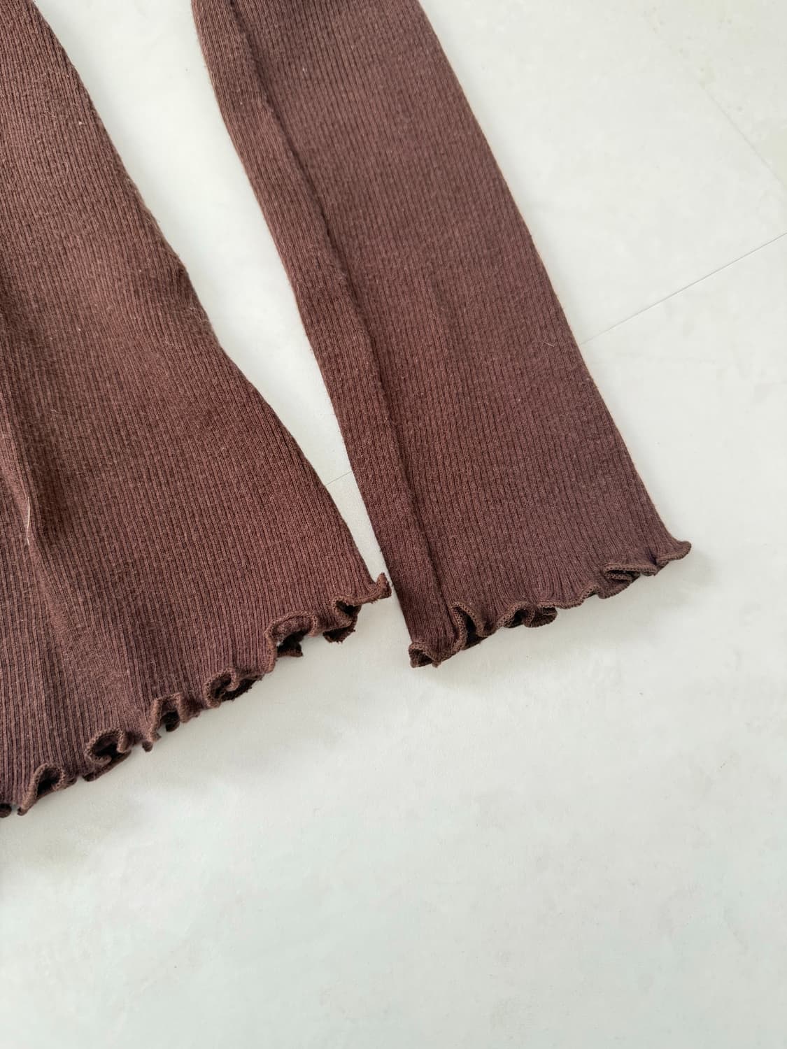 브라운 레이스 긴팔티  상품이미지5