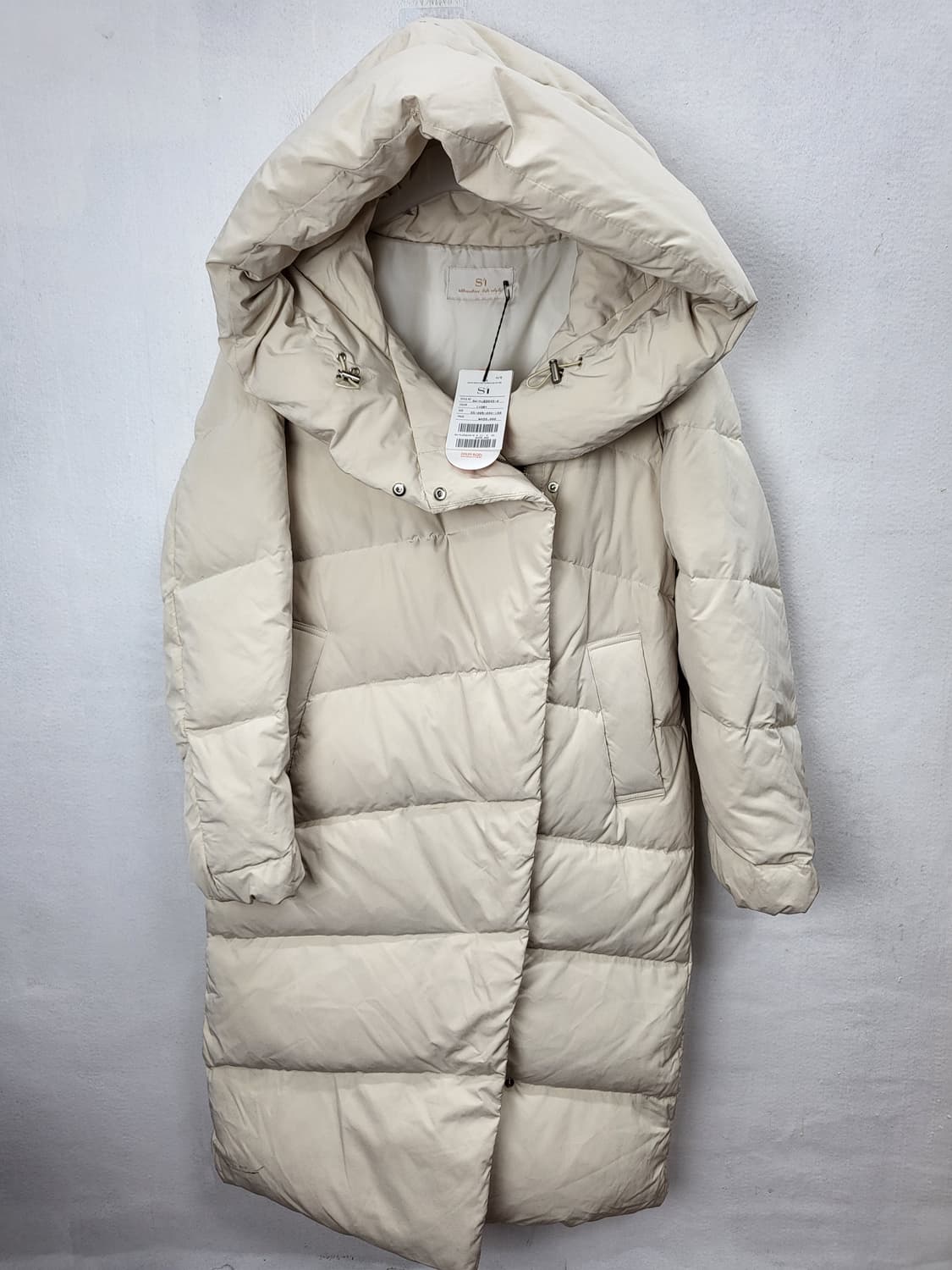 SI 롱다운패딩 크림아이보리 95 M 새제품 상품이미지1
