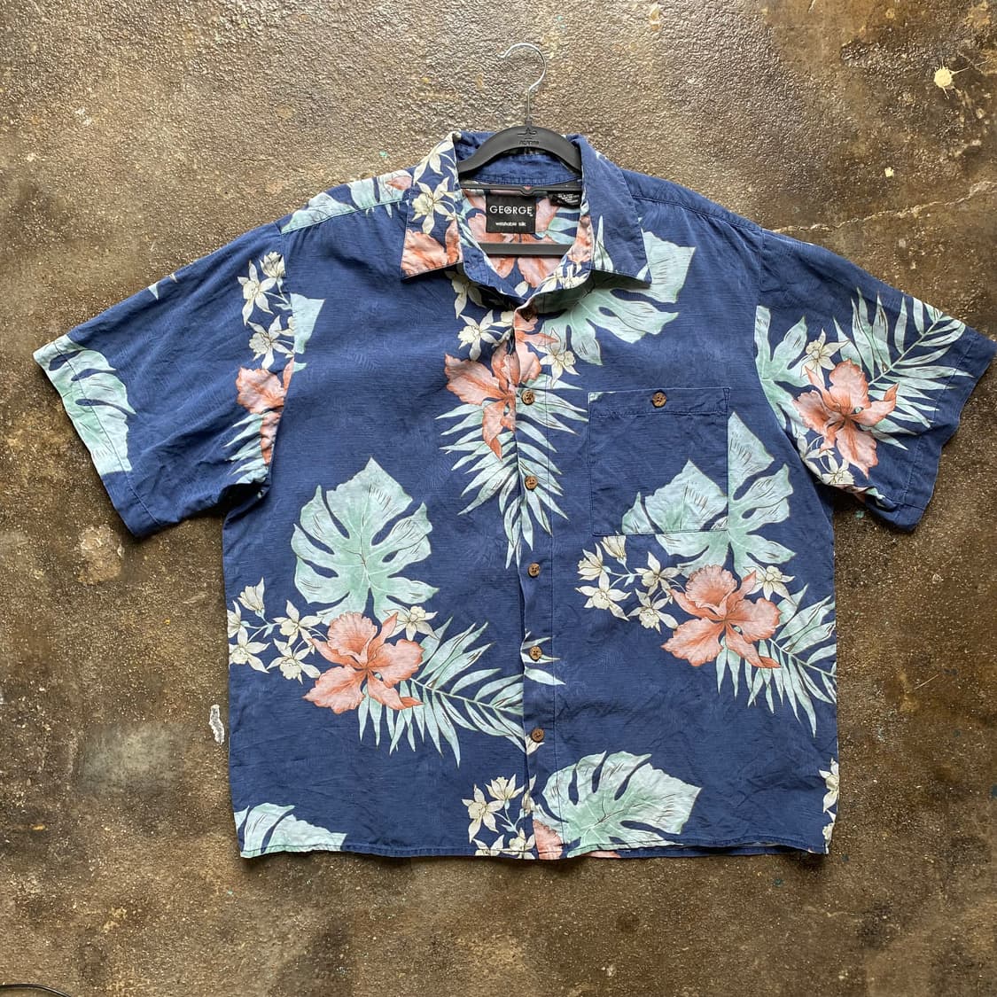 빈티지 플라워 반팔 셔츠 남방 상품이미지1