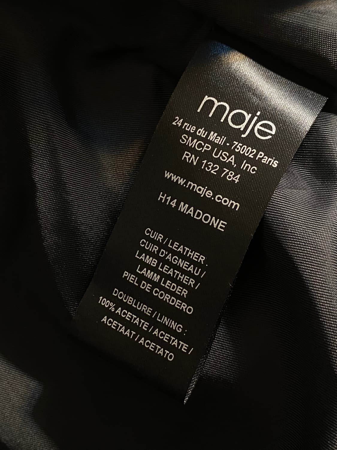 마쥬 레더 라이더 자켓 상품이미지8