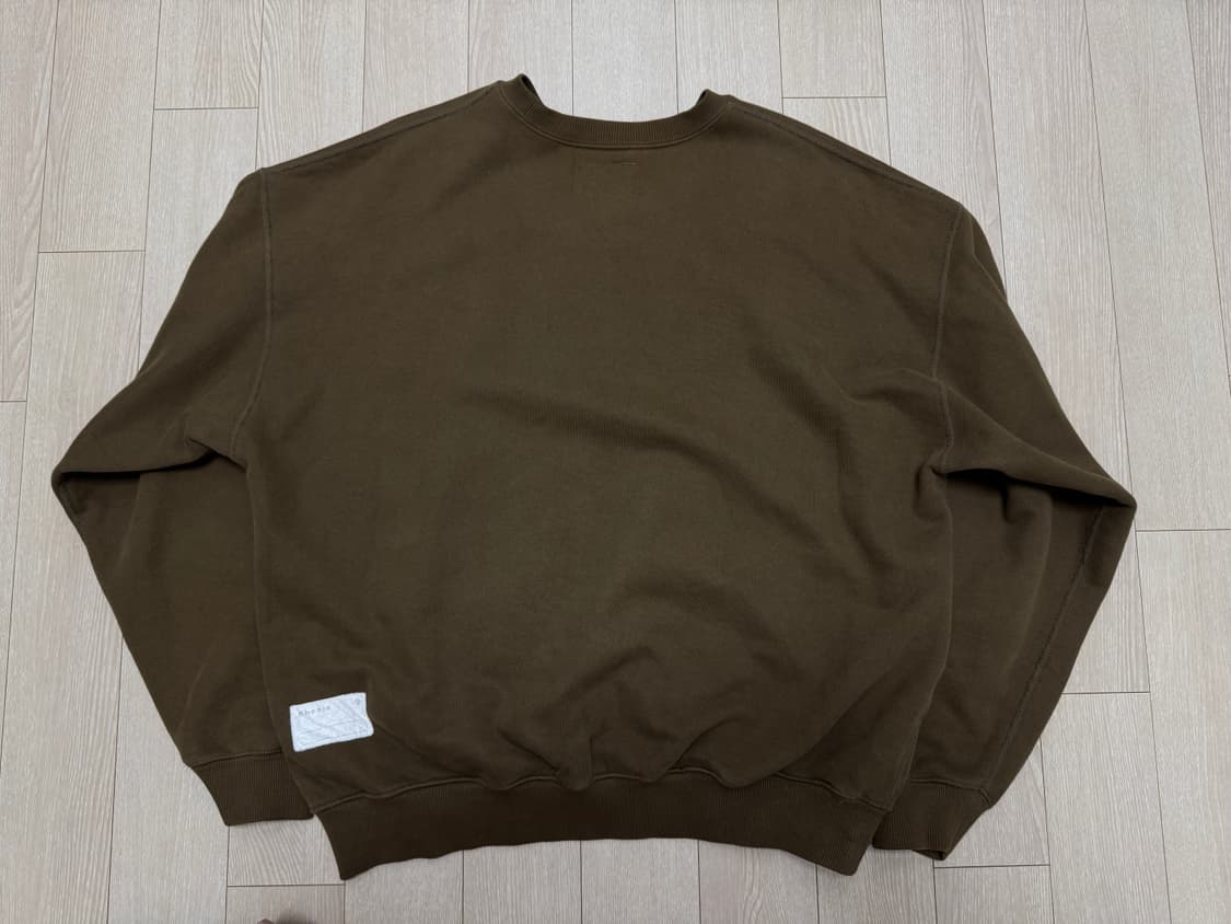 카키스 스탁 크루넥 스웻셔츠 올리브 상품이미지2