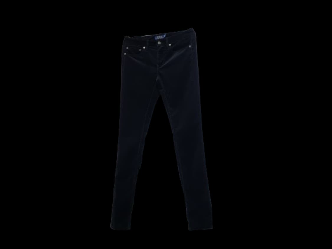 여성 폴로 랄프로렌 블랙 검정 코듀로이 팬츠 바지 상품이미지1