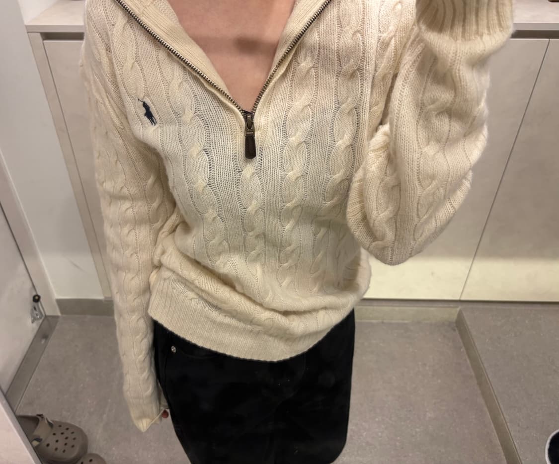 💛 반집업 아이보리 폴로 💛 상품이미지3