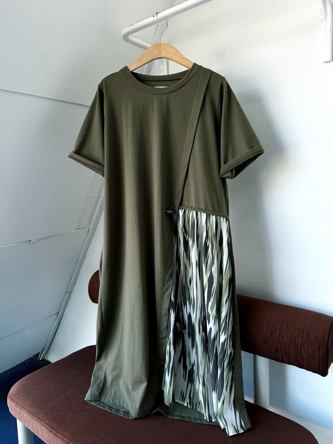 Design panel  short sleeve onepiece 상품이미지1