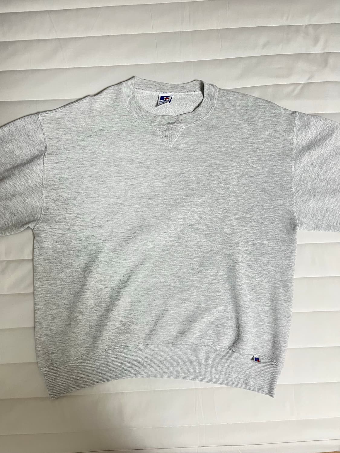 90s 빈티지 러셀 스웻 셔츠 그레이 (밝은 그레이) 상품이미지1