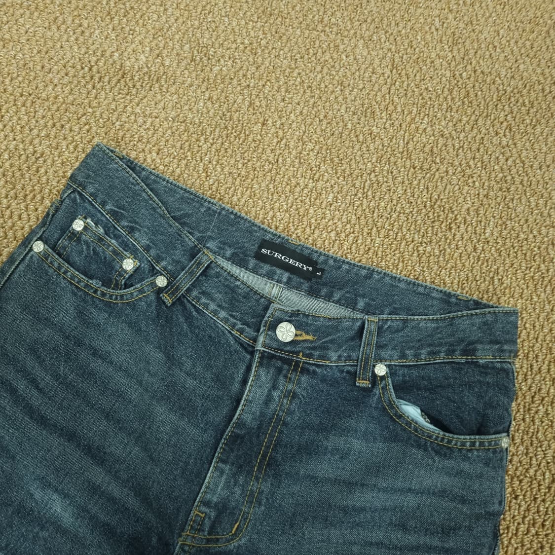 써저리 윤슬 롱 더블 진 블루 상품이미지2