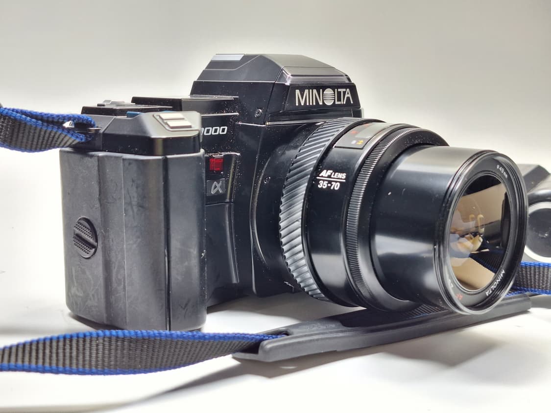 빈티지 필름카메라 풀세트/미놀타 a-7000 35-70mm 가방 스트로브 상품이미지4