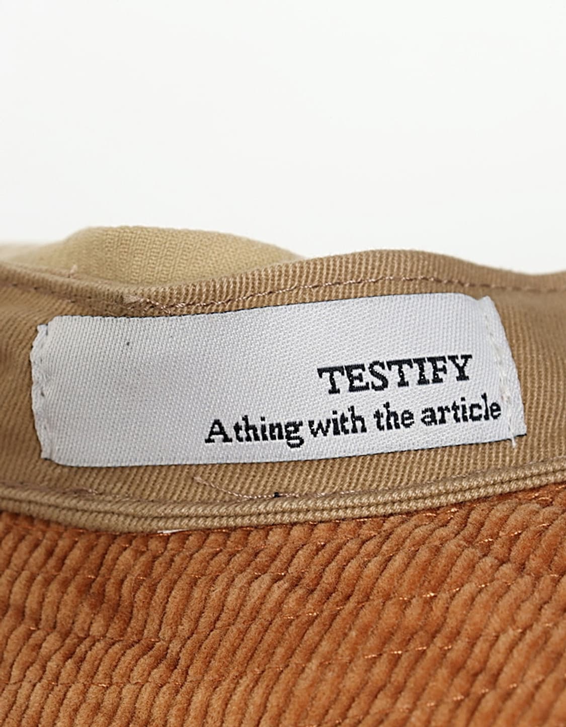 TESTIFY Cord Bucket Hat 상품이미지7