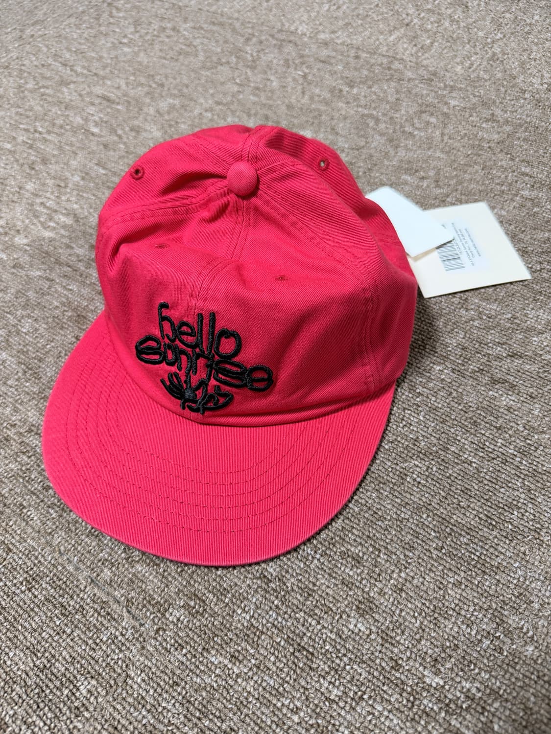 헬로선라이즈 ETC 블랭크 선라이즈 댄싱 6패널 캡 체리 레드 상품이미지1